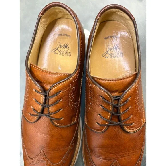 Johnston & Murphy Holden $150 Men's Wingtip Oxford Dress Shoes Size 10 M 27-1746